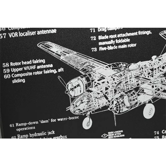 Falióra repülő 175x21x64 cm S/3