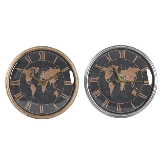 Falióra világtérképpel 46x6,5x46 cm 2 féle