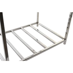 Fatartó nikkelezett 40x30x50 cm