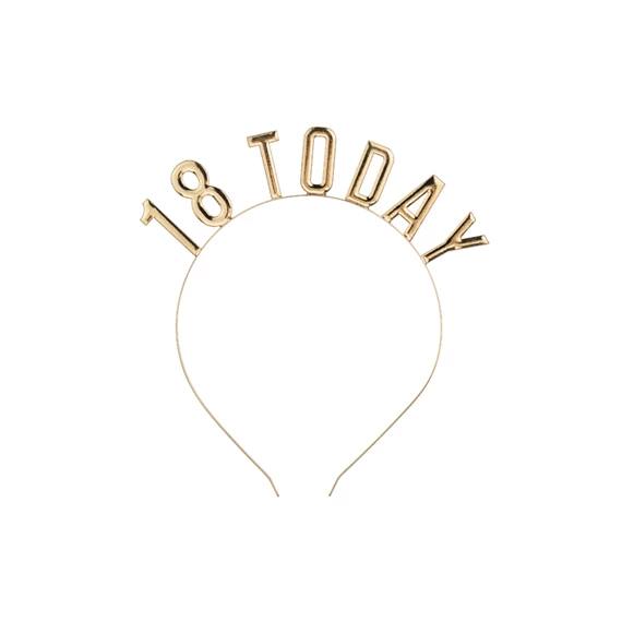 Fejpánt 18, szülinap arany