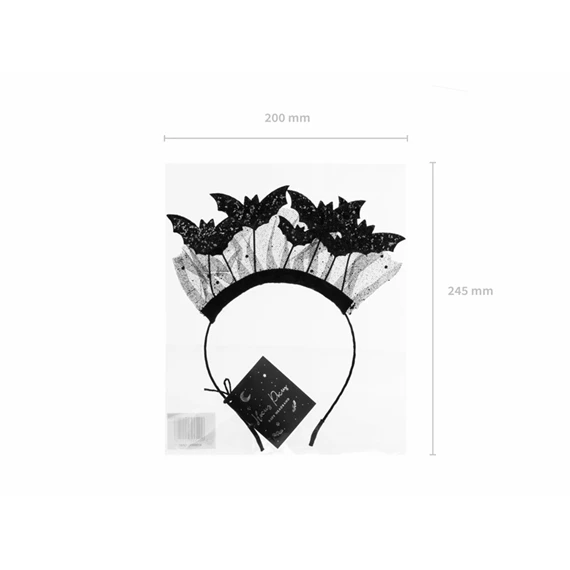 Fejpánt denevérek 22x23 cm mix