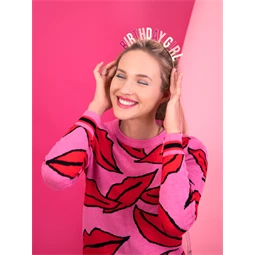 Fejpánt szülinapos lány, mix