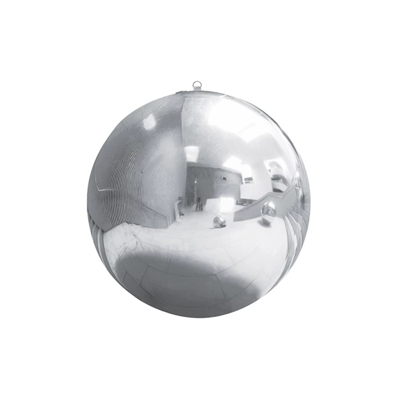 Felfújható tükörgömb, ezüst, kb. 120 cm