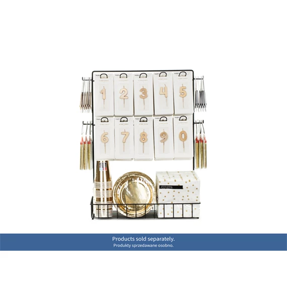 Fém állvány kosárral, töltelék nélkül