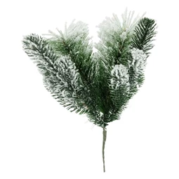 Fenyőág havas, 12 ággal 35 cm