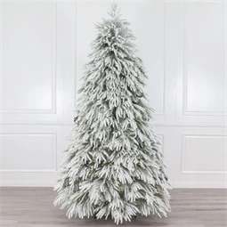 Fenyőfa talppal, havas, 193 ággal 120 cm