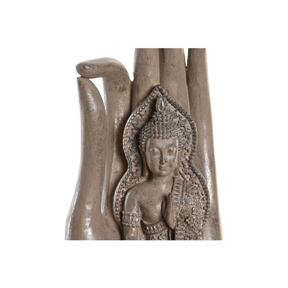 Figura Buddha kézben 9x9x25 cm