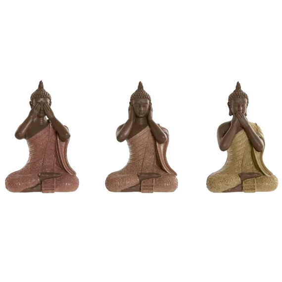 Figura Buddha 9x6x13 cm 3 féle