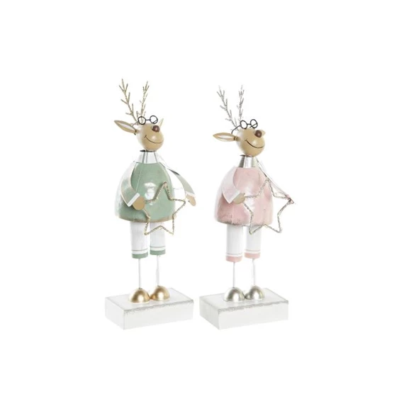 Figura LED-es rénszarvas 9x6x28 cm 2 féle