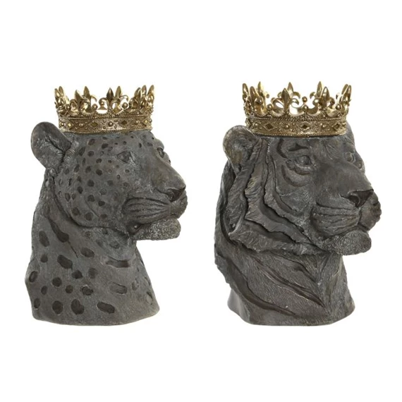 Figura állat korona 27,5x23,5x33 cm 2 féle