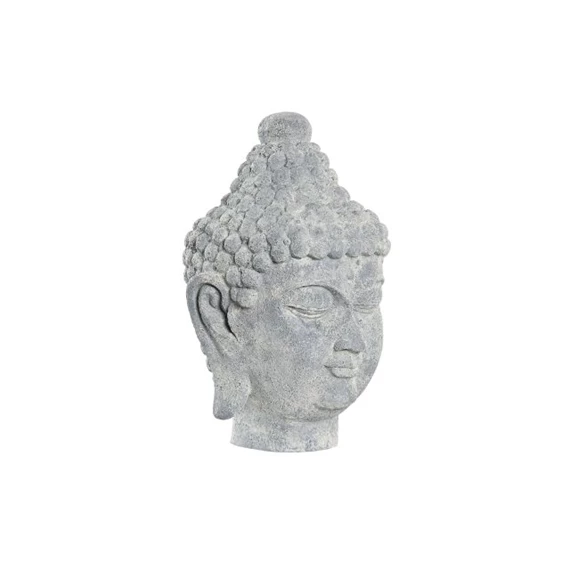 Figura Buddha fej, világos 22x20x35 cm