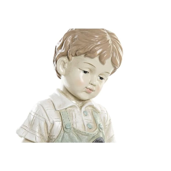 Figura kisfiú, kislány kisállattal 26,5x16,5x44,5 cm 2 féle