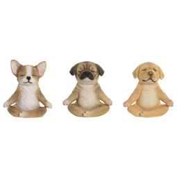 Figura kutya 14,5x9,5x16 cm 3 féle