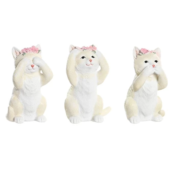 Figura macska 8,5x10x15 cm 3 féle