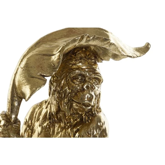 Figura majom levélen 16,5x10,6x22,5 cm