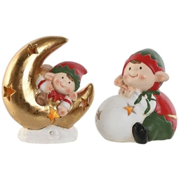 Figura manó LED-es 11,5x7,5x13 cm 2 féle