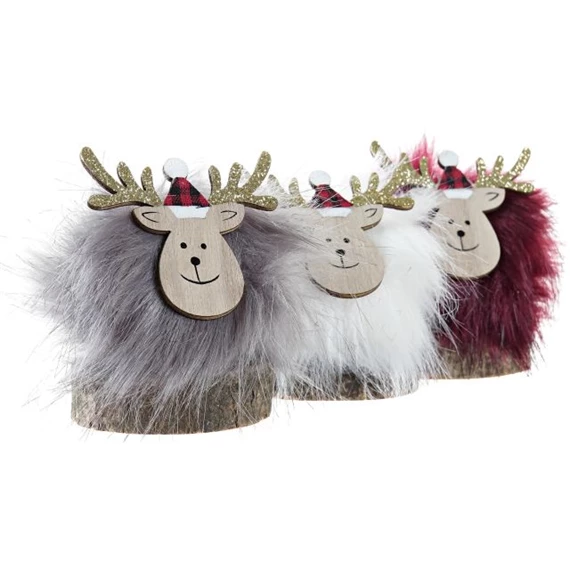 Figura rénszarvas 10x7x10 cm 3 féle