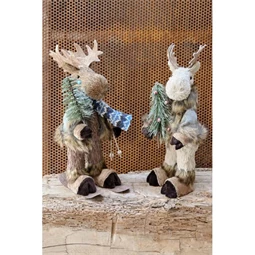 Figura rénszarvas 15x16x35 cm 2 féle