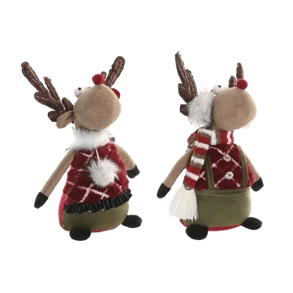 Figura rénszarvas 22x11x30 cm 2 féle