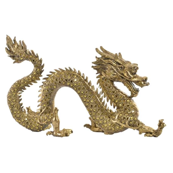 Figura tükör sárkány 52x14x32 cm