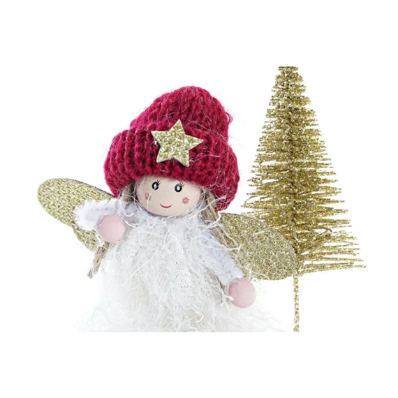 Figura tündér szánkóval 14x5x14 cm 2 féle