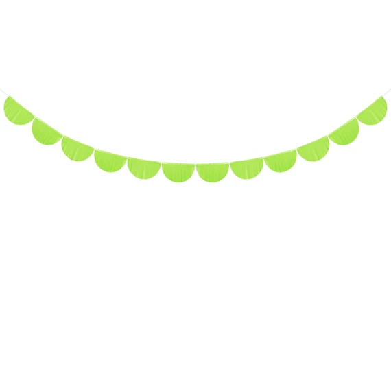 Fodros bojt girland zöldalma 3 m