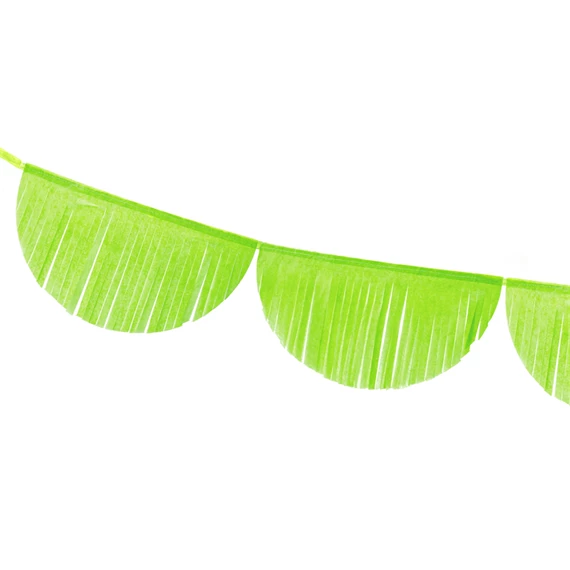 Fodros bojt girland zöldalma 3 m