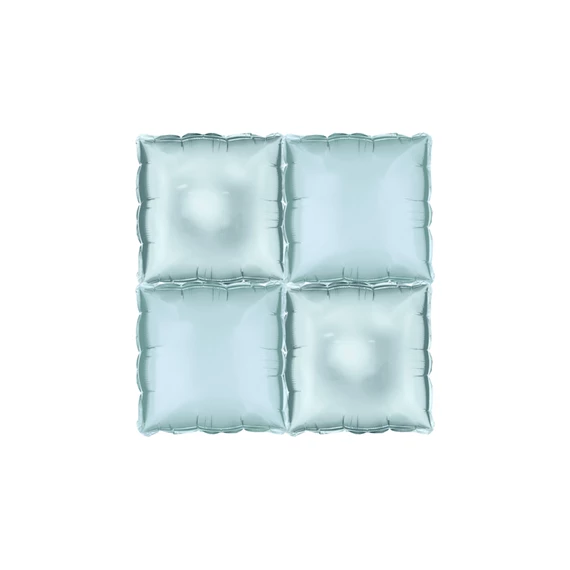 Fólia lufi függöny kétoldalas négyzet, ködös kék, 35x35 cm S/4