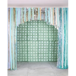 Fólia lufi függöny kétoldalas zsálya 55x110 cm