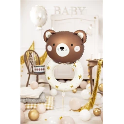 Fólia lufi maci csörgő 61x88 cm mix