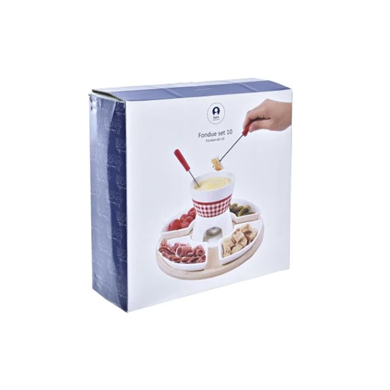 Fondue szett 26,5x26,5x1,5 cm S/10