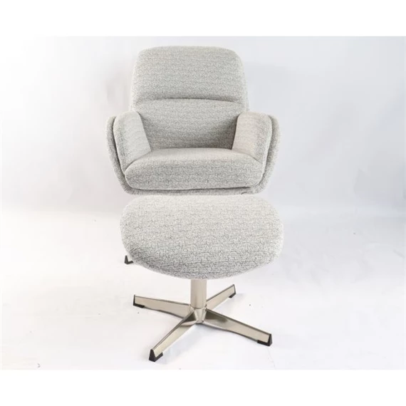 Forgószék szett lábtartóval 72x78x83 cm S/2