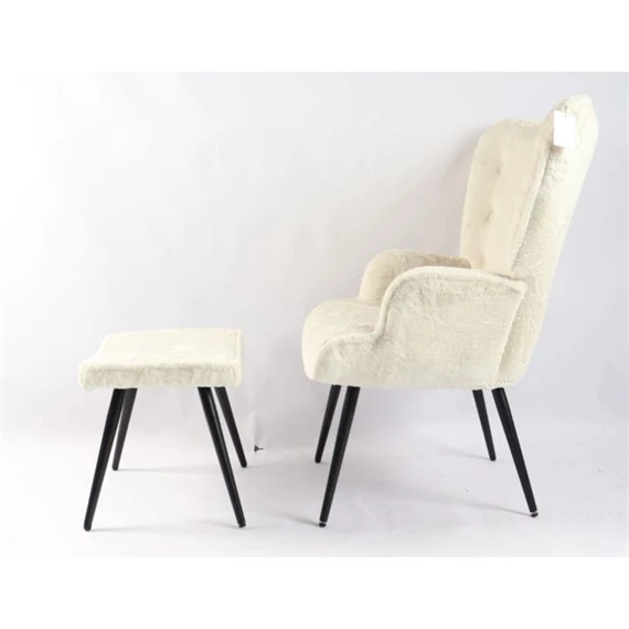 Fotel szett lábtartóval 72x74x97 cm S/2