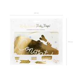 Fotó kellékek babaváró mix 10x21 cm S/6