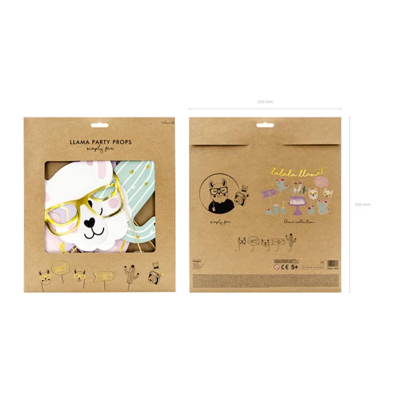 Fotó kellékek láma, mix 16x28 cm S/5