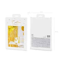 Függöny party arany 0.9 x 2.5 m