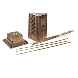Füstölő szett életfás 8x8x30 cm 6 féle S/10