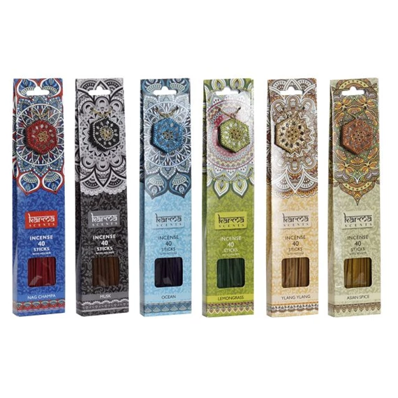 Füstölő szett 0,5x0,5x27 cm 6 féle S/40