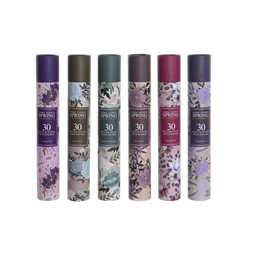 Füstölő szett virágos 4,5x4,5x28 cm 6 féle S/30