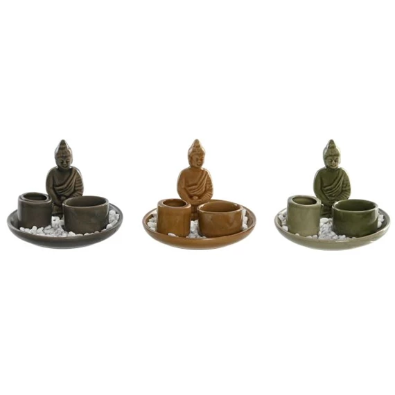 Füstölő tartó Buddha 13x13x10 cm 3 féle