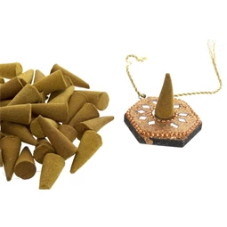 Füstölőkúp tartó szett 6x4x16 cm 6 féle S/6