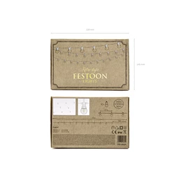 Füzér led fények fehér 5 m nem tartalmaz UK dugót