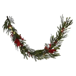 Girland bogyós, 35 LED-es 25x13x180 cm