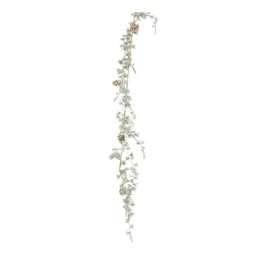 Girland cédrus, tobozzal, havas 180x12x5 cm