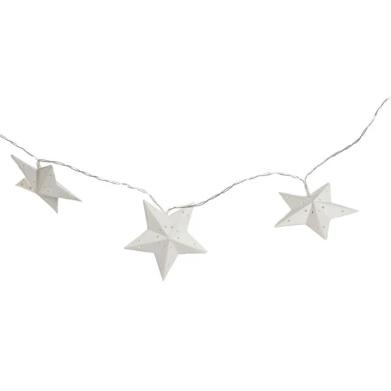 Girland csillag, LED-es 8,5x8,5x185 cm