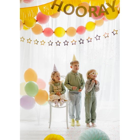 Girland csillagok arany 3 m