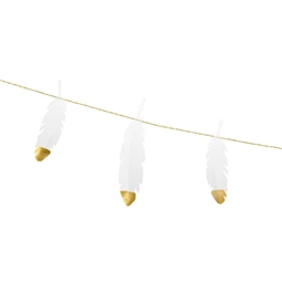 Girland tollak 1.6 m fehér és arany