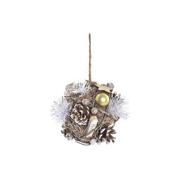 Gömb tobozból, akasztós 15x15x15 cm