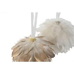 Gömb akasztós, tollal 10x10x19 cm 2 féle