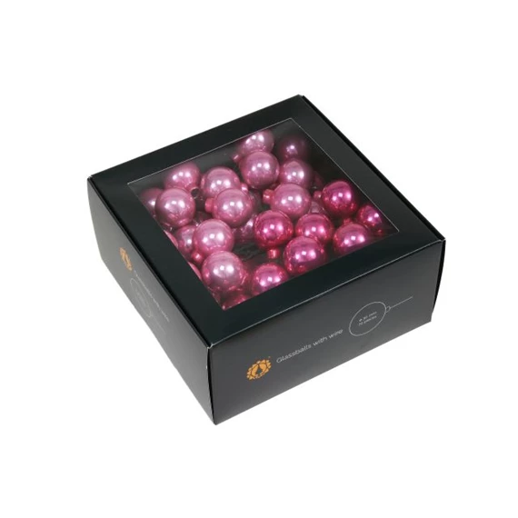 Gömb betűzős 3 cm pink opal S/72